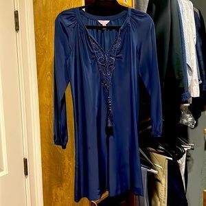 Lilly Pulitzer Beaded tassel tie dress